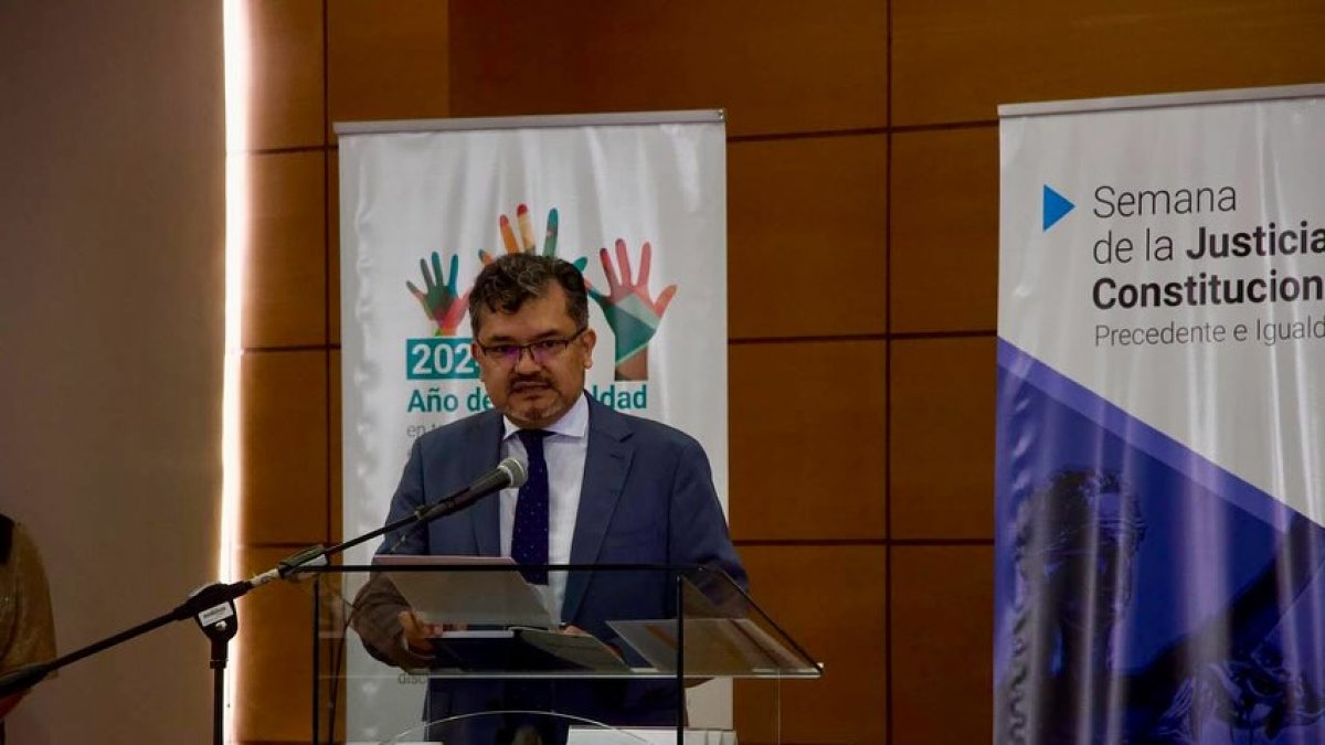 Figura. Alí Lozada es el presidente de la Corte Constitucional.