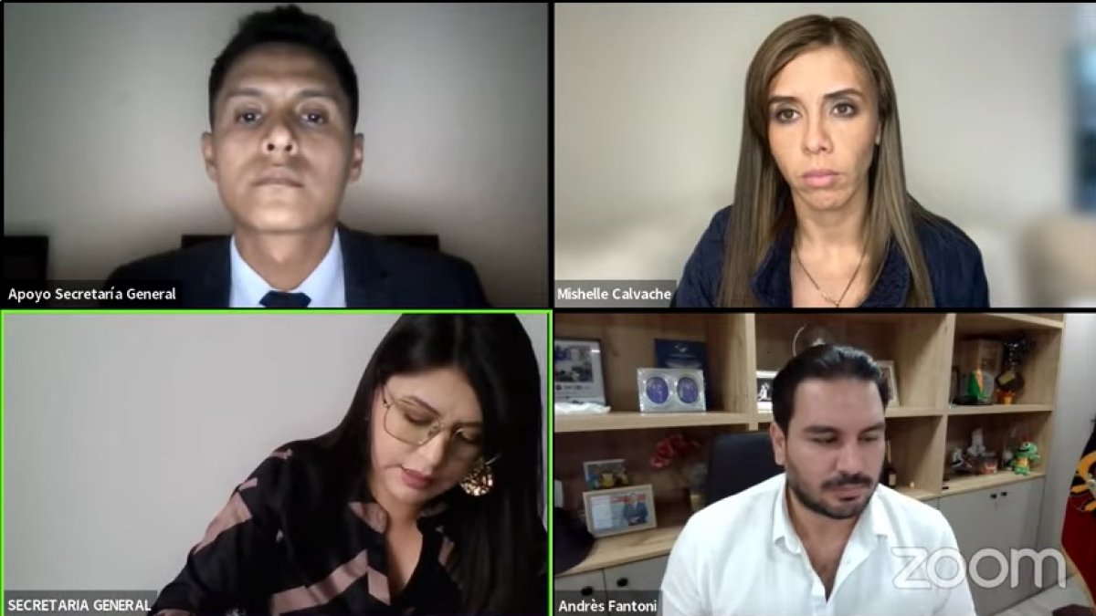 El Pleno del CPCCS sesionó en forma telemática la tarde de este lunes 5 de agosto.