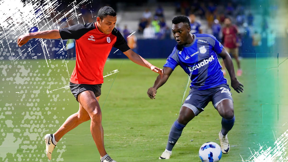 Jefferson Montero (i), de AV25, y Maicon Solis, de Emelec, jugarían desde el comienzo.