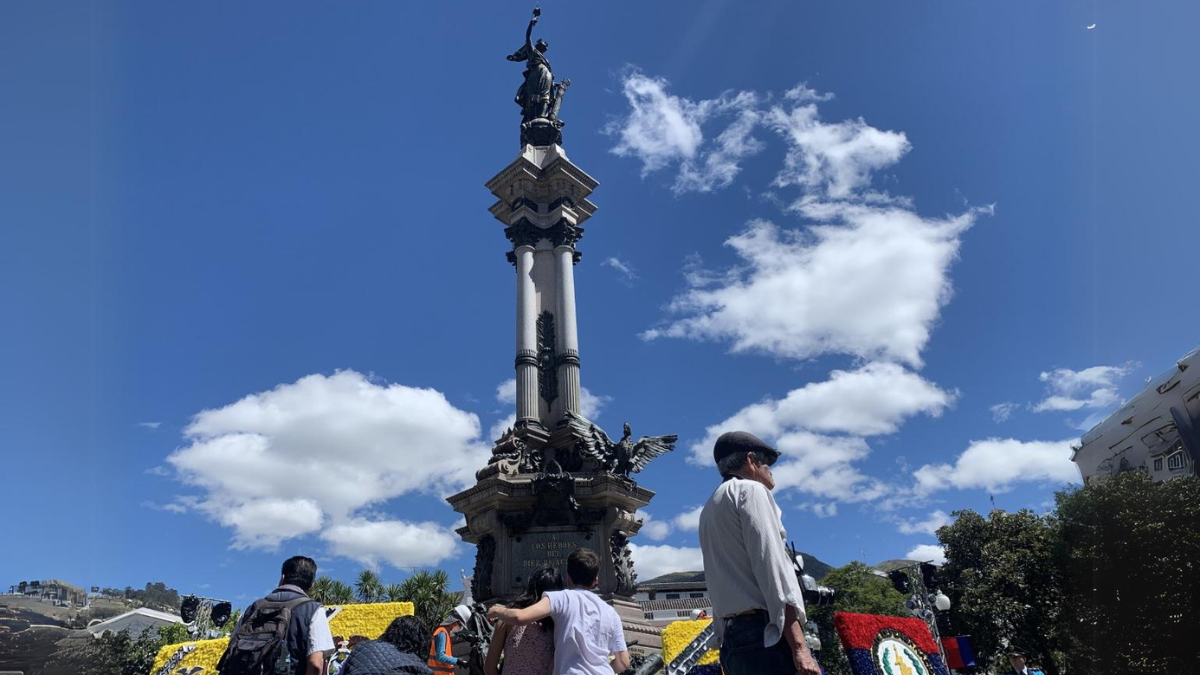 Plaza Grande, conocida como la Plaza de la Independencia en Quito.