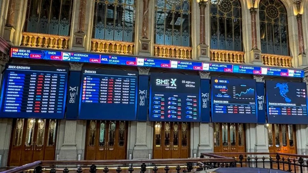 Las bolsas europeas cerraron en números rojos.