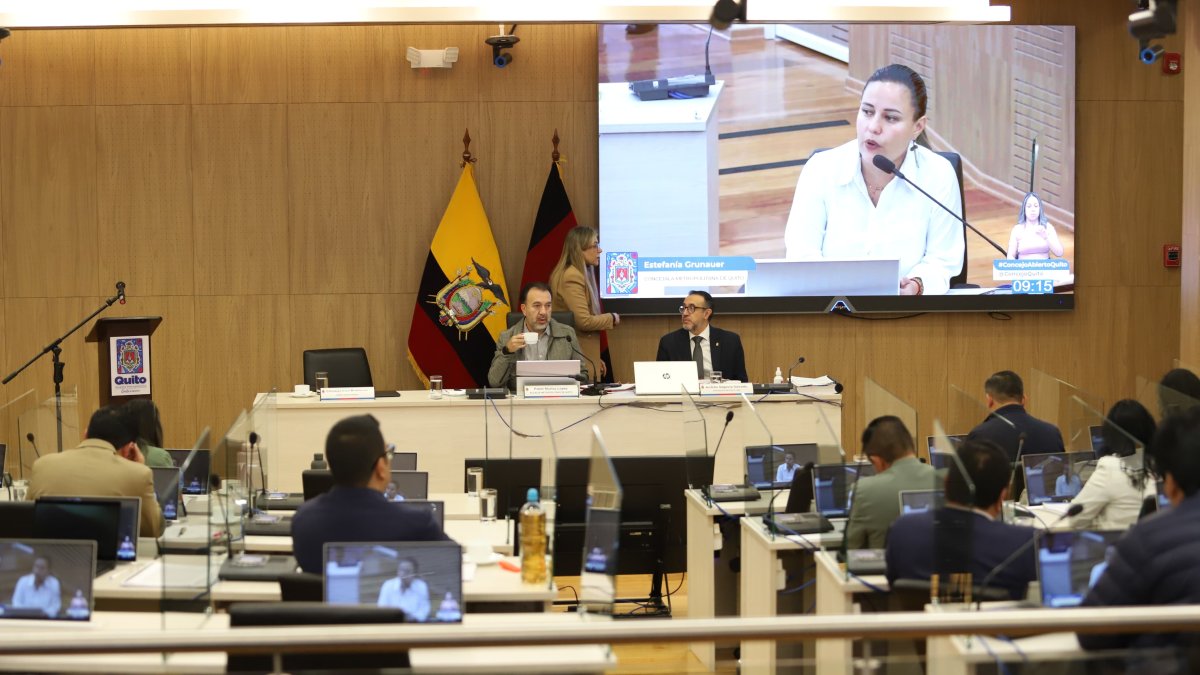 En el Concejo Metropolitano hubo discusión entre los ediles por unas preguntas que planteó Wilson Merino.