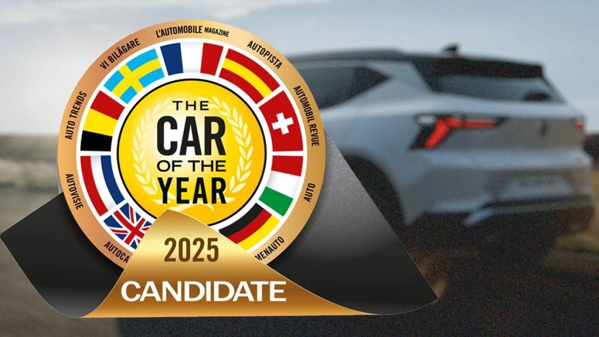 El afiche oficial de Auto del Año 2025 en Europa, (Coty, por la siglas en inglés).