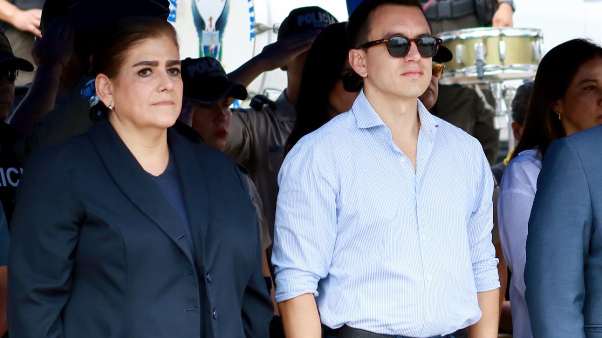 Daniel Noboa defendió a la ministra del interior, Mónica Palencia, ante el juicio político que se tramita en la Asamblea.