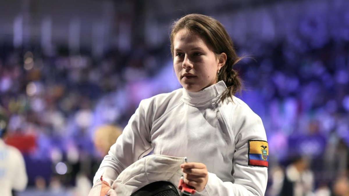 María Sol Naranjo terminó en las últimas posiciones en esgrima en el inicio del pentatlón moderno en París 2024