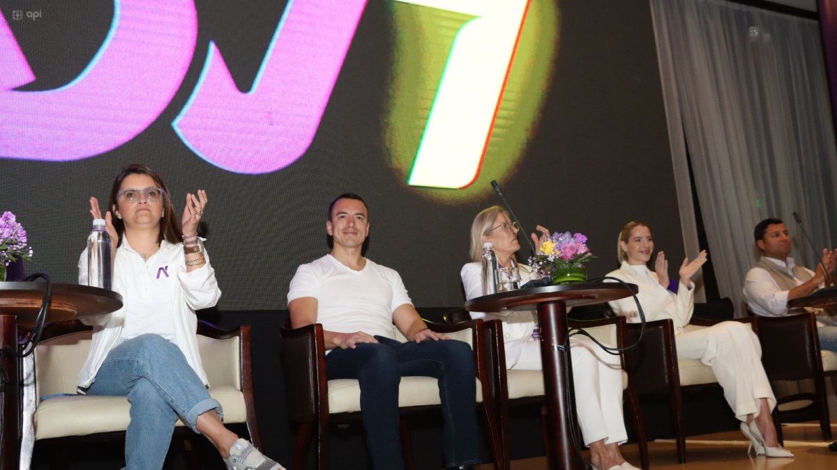 En el Hotel Marriott de Quito se desarrolló la convención que eligió a Daniel Noboa como candidato presidencial.