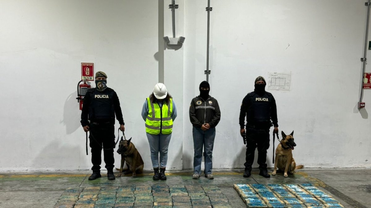 La aprehendida es ecuatoriana y no tiene antecedentes penales.