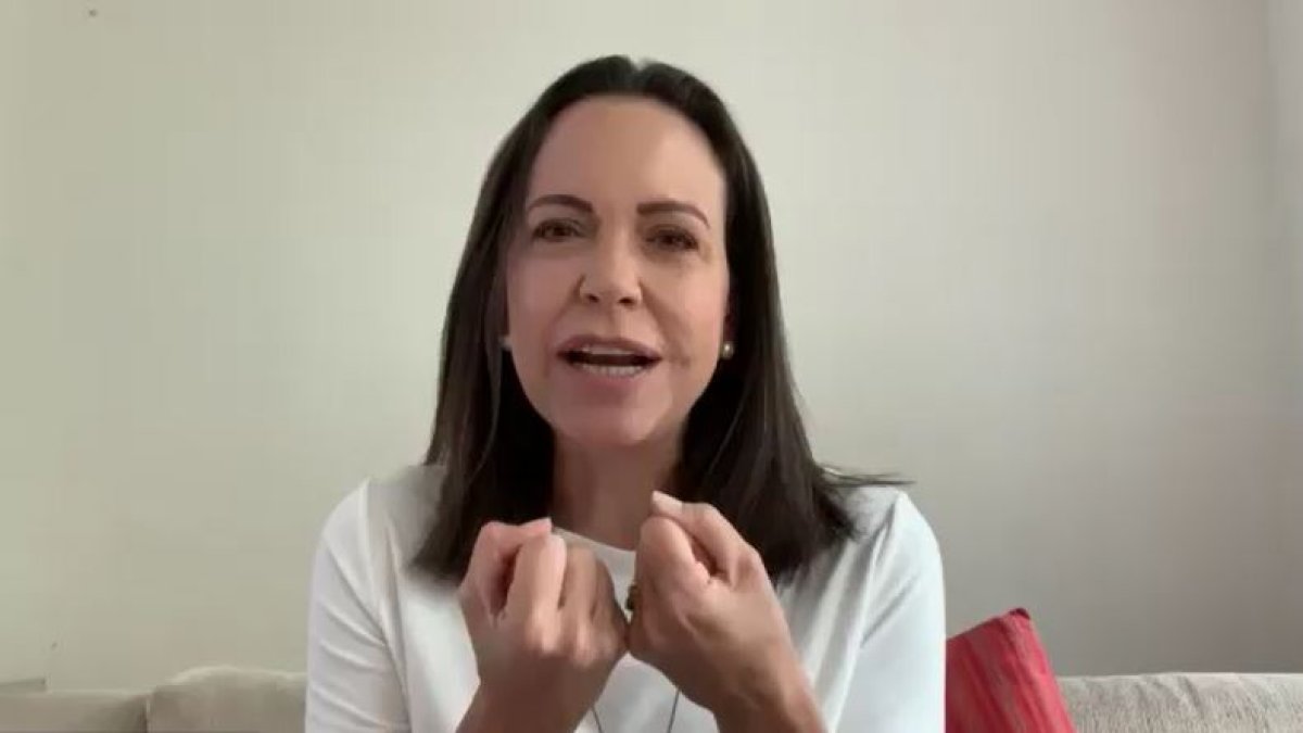 Rueda de prensa. María Corina Machado conversó con varios medios de la región sobre la situación de Venezuela.