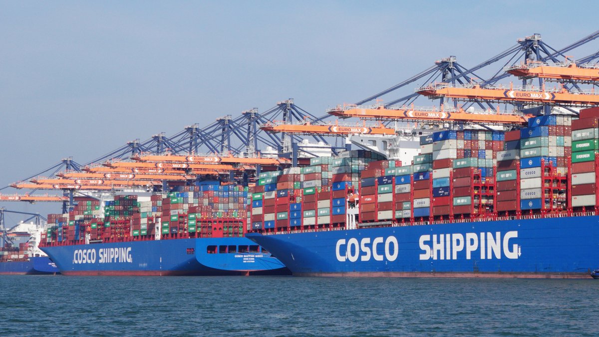 Cosco es una compañía estatal del gobierno de la República Popular China, propietaria de 1413 buques