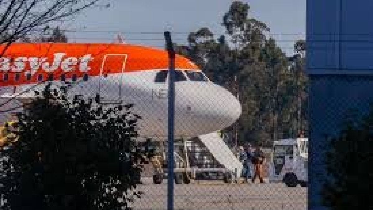 Nave. Un avión de la aerolínea Easyjet