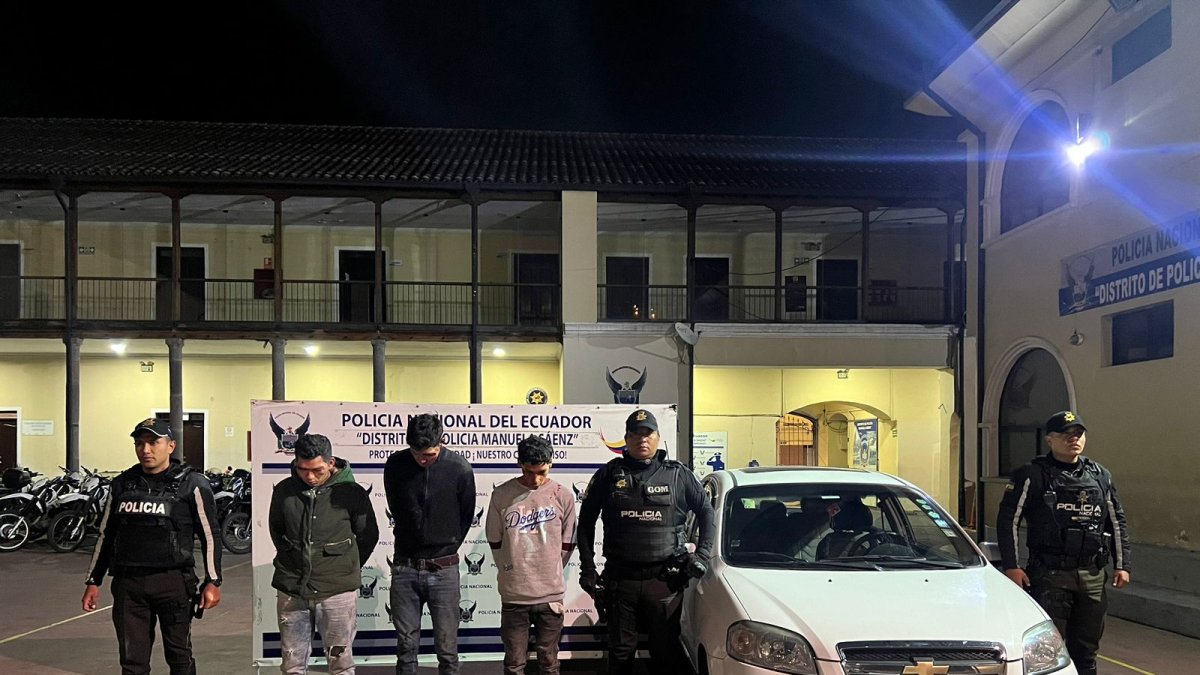 Tres personas aprehendidas de nacionalidad venezolana por intento de secuestro a un ciudadano.