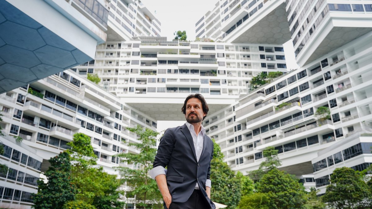 Arquitecto Ole Scheeren, director de Buro Ole Scheeren, en The Interlace.