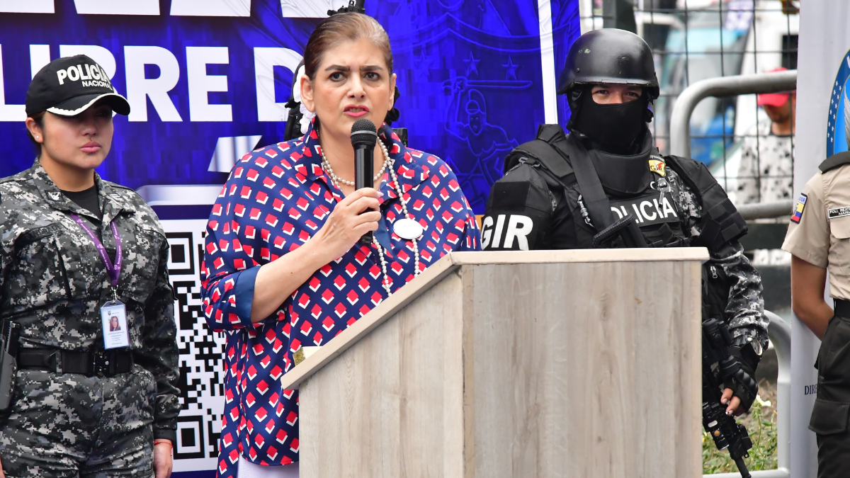 La ministra de Gobierno, Mónica Palencia, enfrenta un juicio político impulsado por dos legisladores de la Revolución Ciudadana.