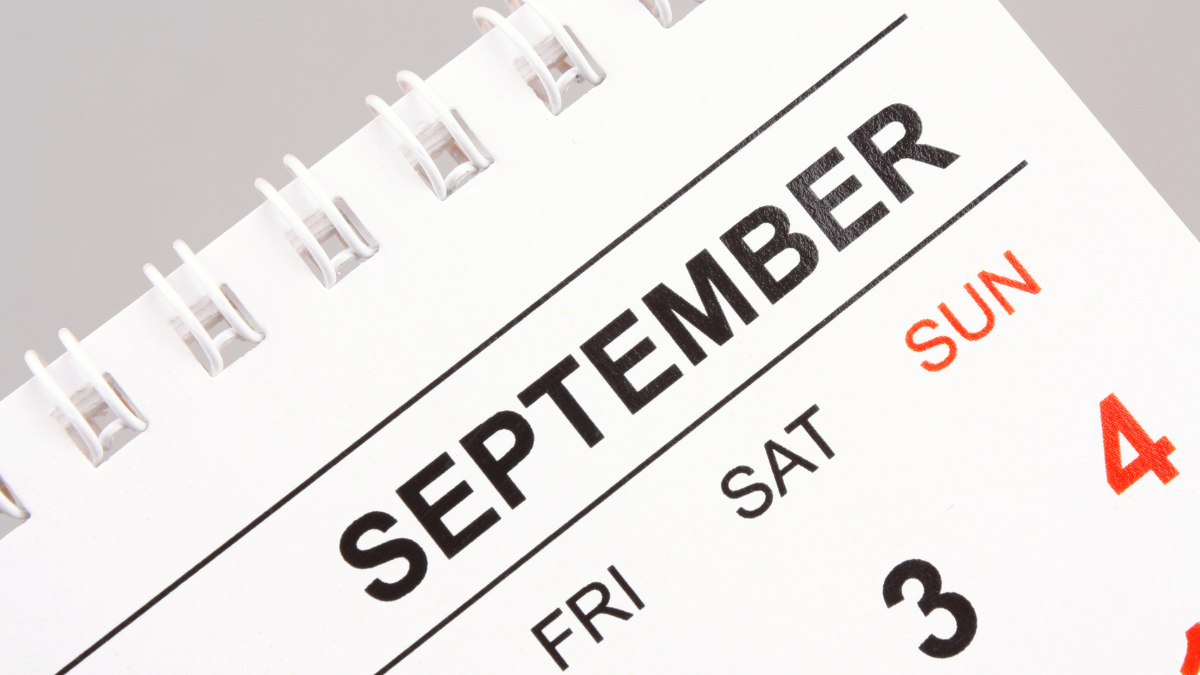 Septiembre es el noveno mes del año.