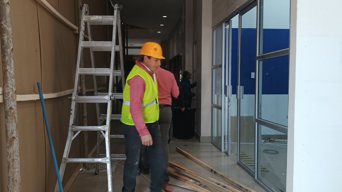 Al interior de la terminal aérea, en Cuenca, ya se han ejecutado una serie de labores.