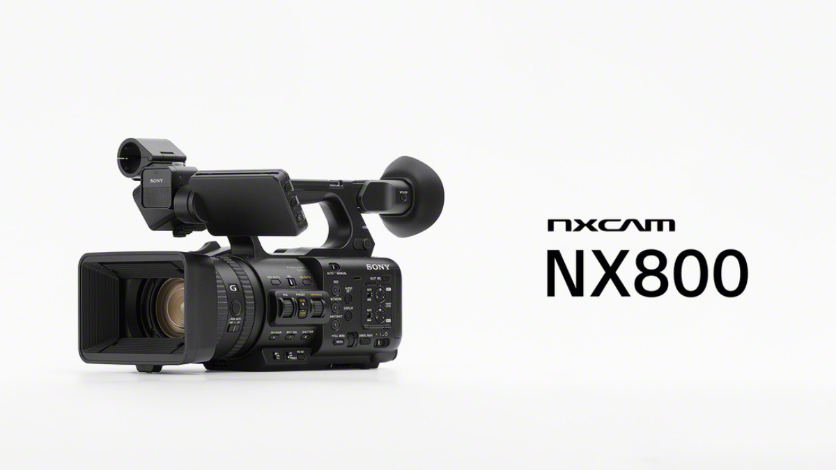 Sony HXR-NX800, una de las dos nuevas cámaras de Sony.