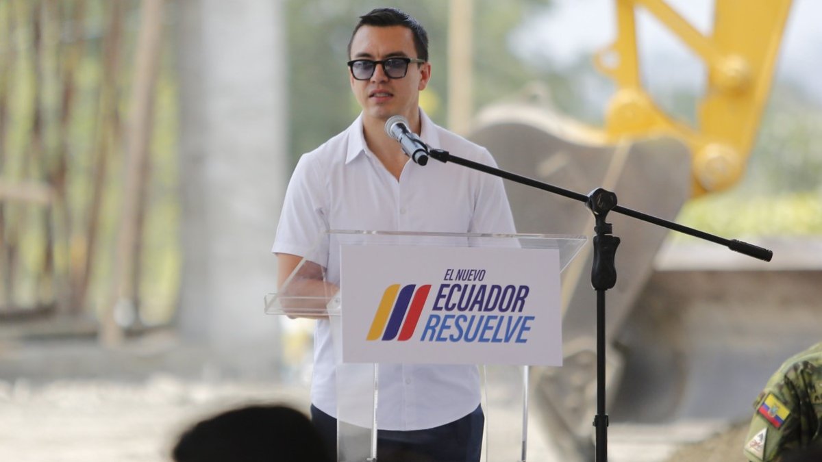 Daniel Noboa aceptó su precandidatura presidencial el 9 de agosto, durante la convención de ADN en Quito.