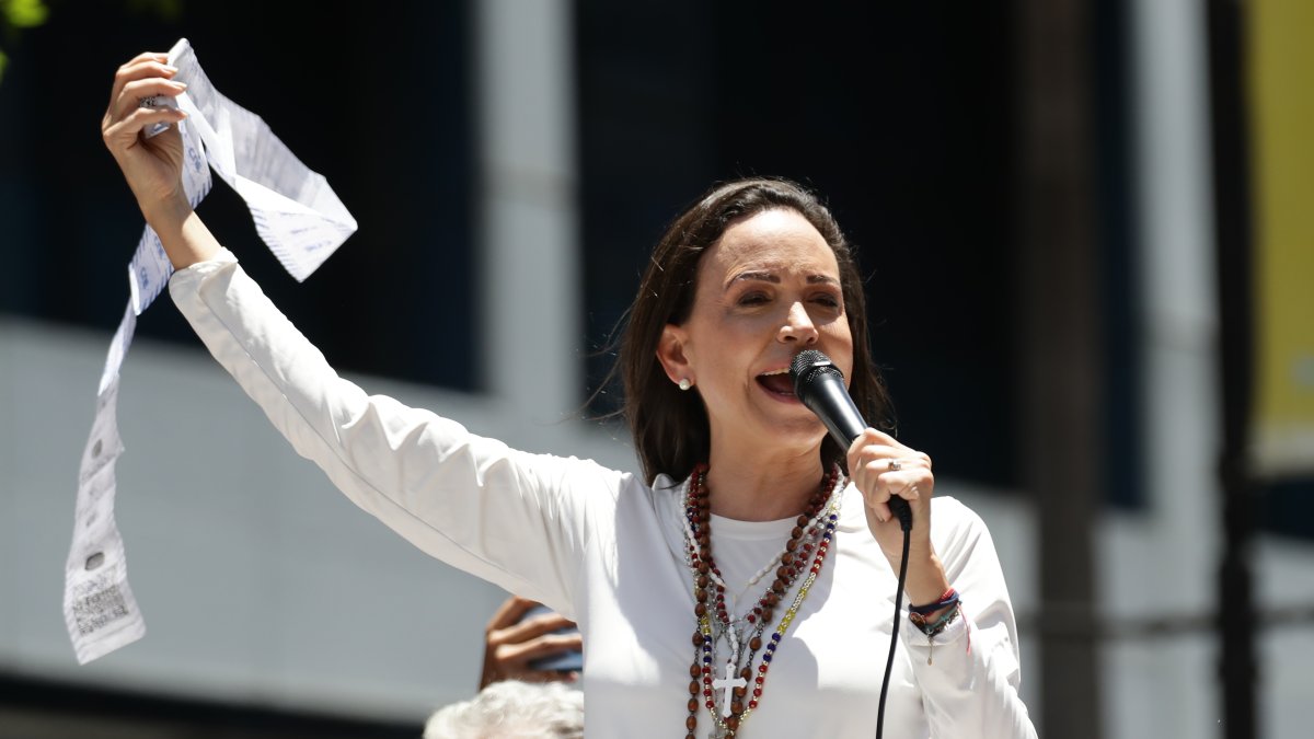 María Corina Machado, actual líder opositora venezolana.