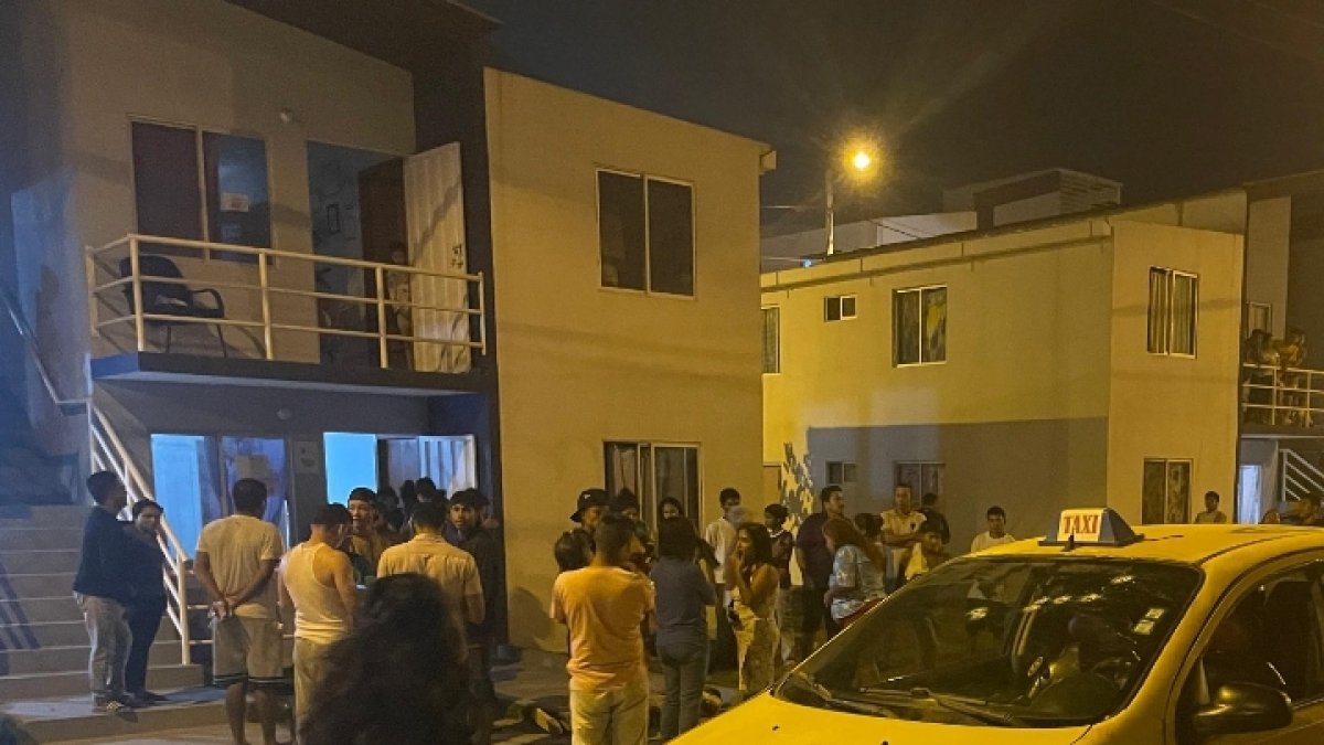 Caso. La familia llegaba al conjunto residencial por una festividad.