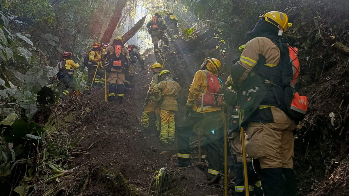 Los bomberos indican que han hecho todo lo humanamente posible para controlar el incendio.