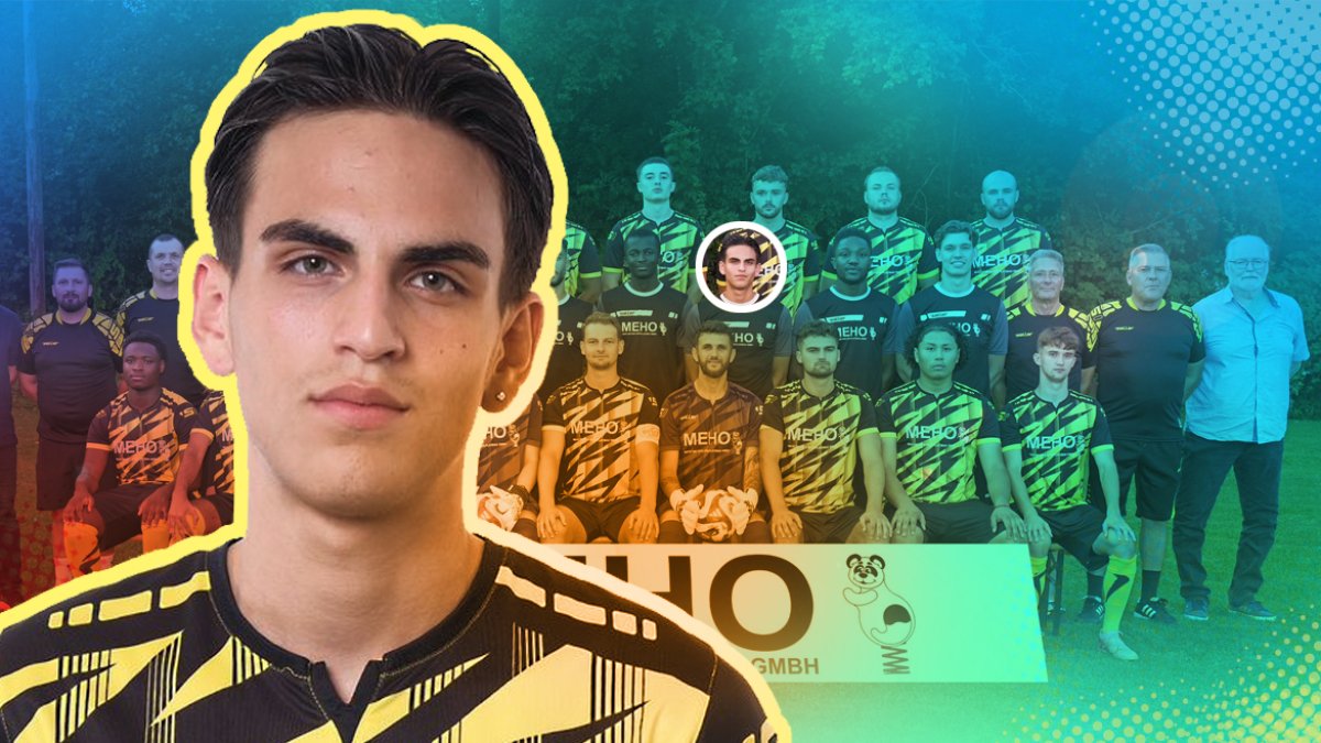 Lenny Luzuriaga del equipo sub-20 del Meiendorf SV de Alemania.