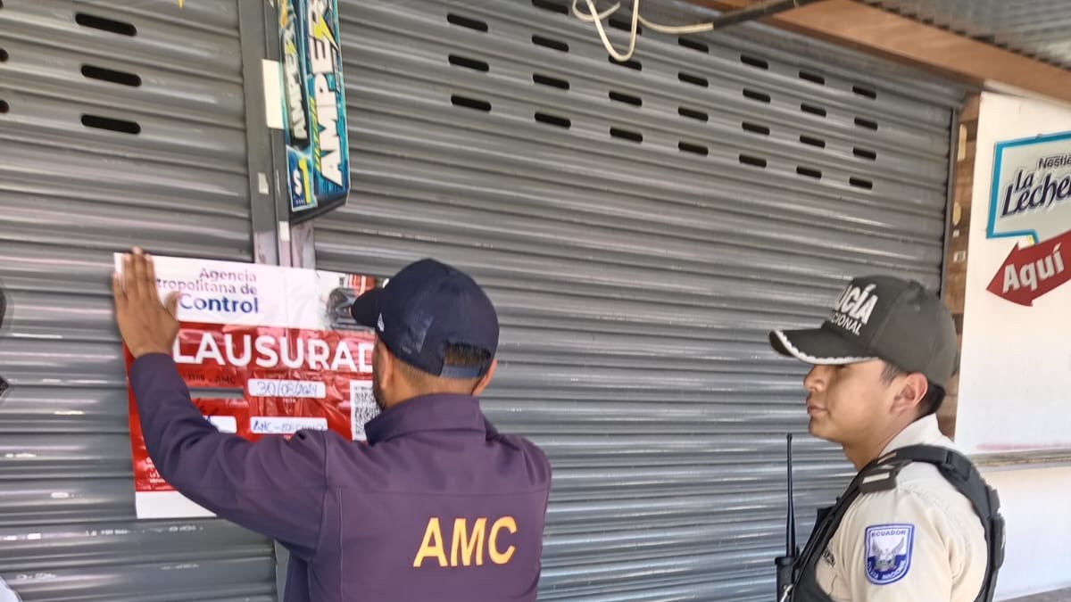 Inspectores de la Agencia de Control clausuraron el local en Amaguaña