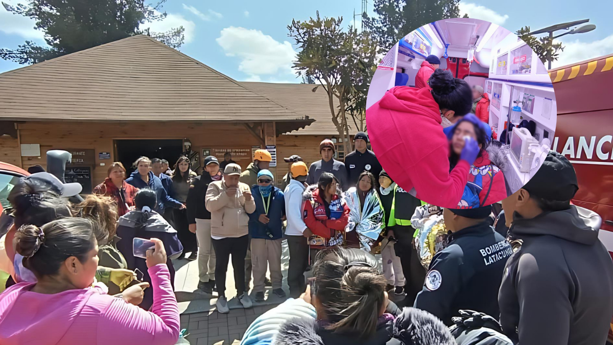 Familiares aguardaron en el ingreso sur al Parque Nacional Cotopaxi.