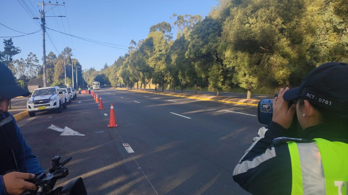 El 31 de agosto el operativo sancionatorio por exceso de velocidad se hizo en la avenida Simón Bolívar, sector El Troje.
