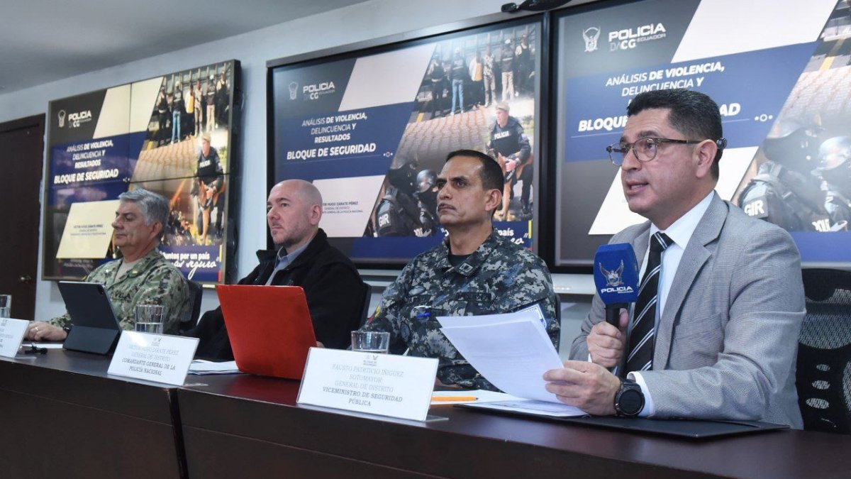 El Bloque de Seguridad durante la presentación del informe este 3 de septiembre de 2024.