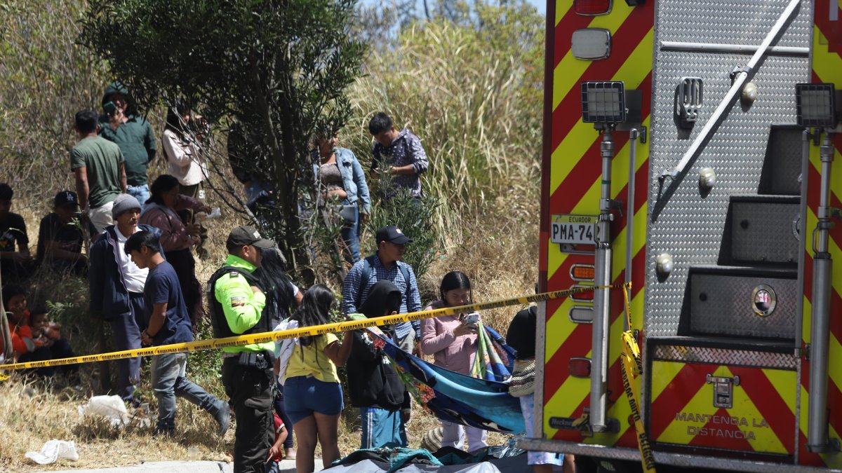 Nueve personas murieron en el accidente de tránsito en la vía Pifo-Papallacta.