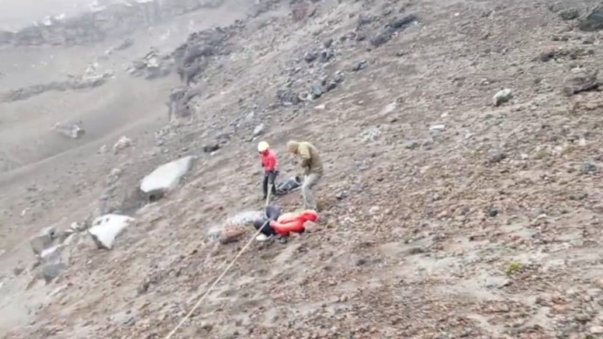 Hecho. Momento en el que se llevó a cabo el rescate en el Parque Nacional.