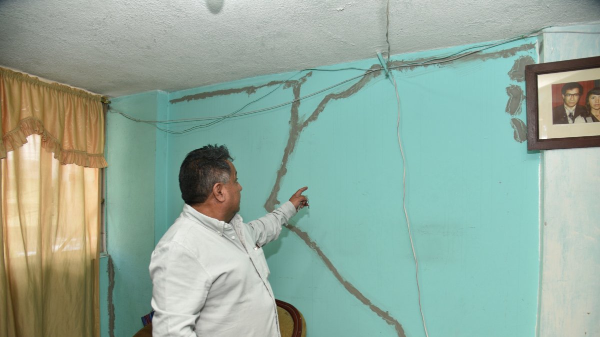 Riesgo. Los dueños de al menos 50 casas ubicadas en el sector cuatro de Solanda  tuvieron que abandonarlas debido a que eran inhabitables.