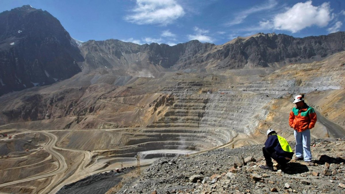 Producción. Una de las minas que administra Codelco.