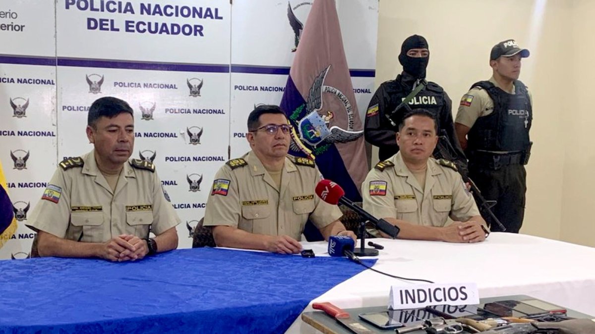 Captura. Los sospechosos tenían seis armas de fuego en su poder.