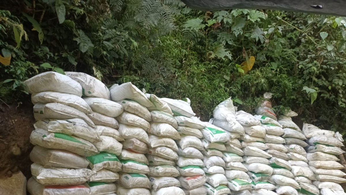 Evidencias encontradas en poder de los detenidos.