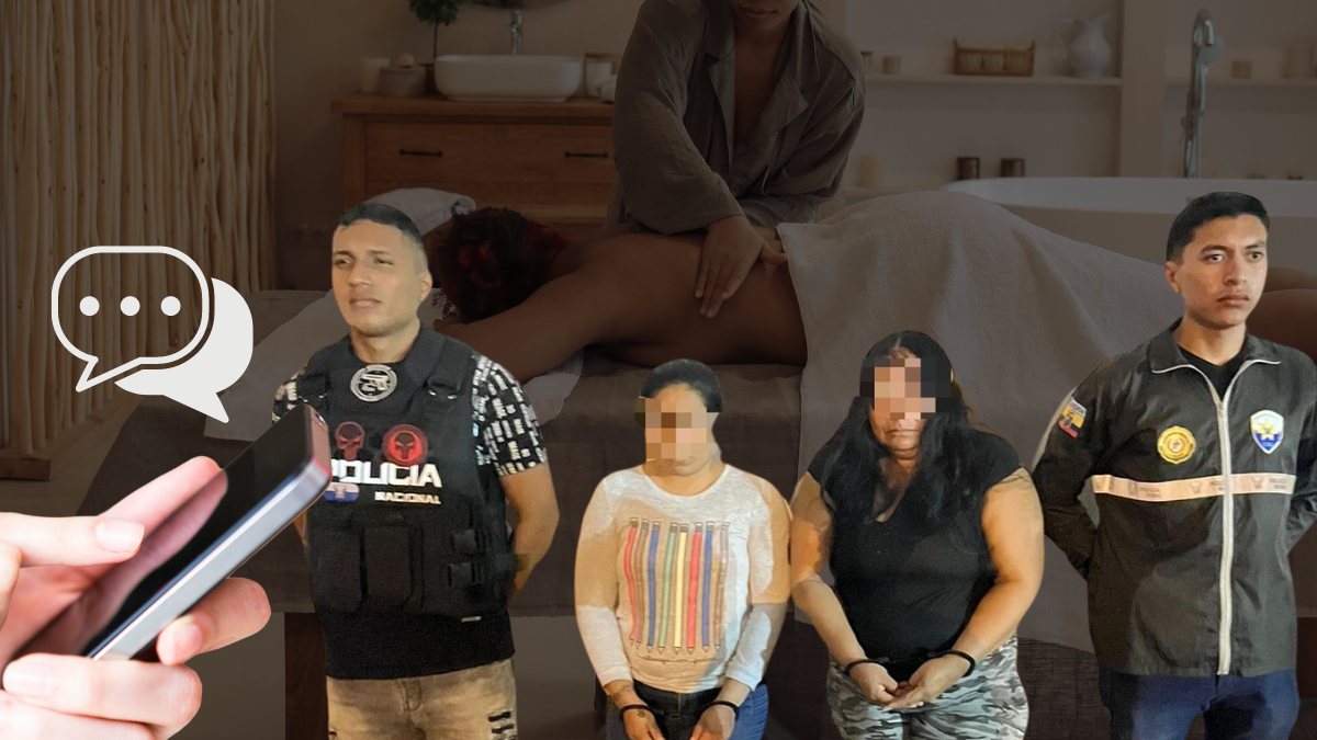 Dos mujeres se encargaban de las amenazas y fueron descubiertas.