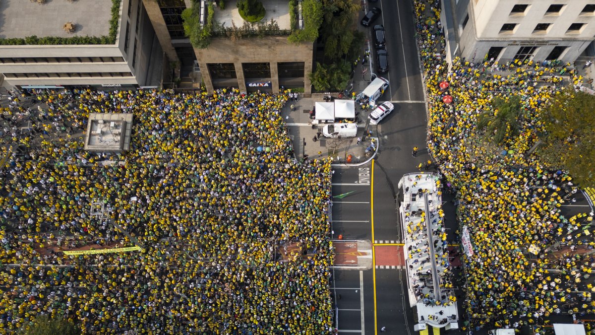 Protestas en Sao Paolo, Brasil