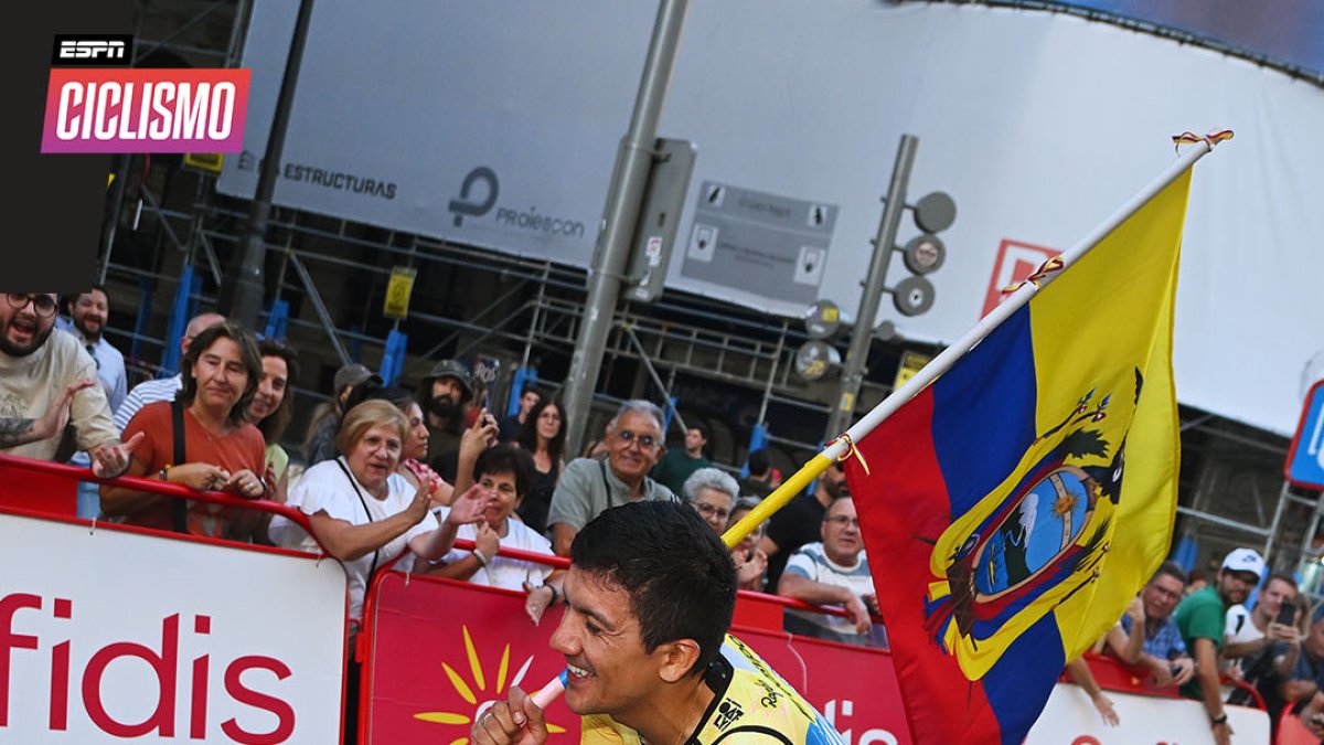 El ecuatoriano Richard Carapaz cerró la Vuelta a España como cuarto en la general.