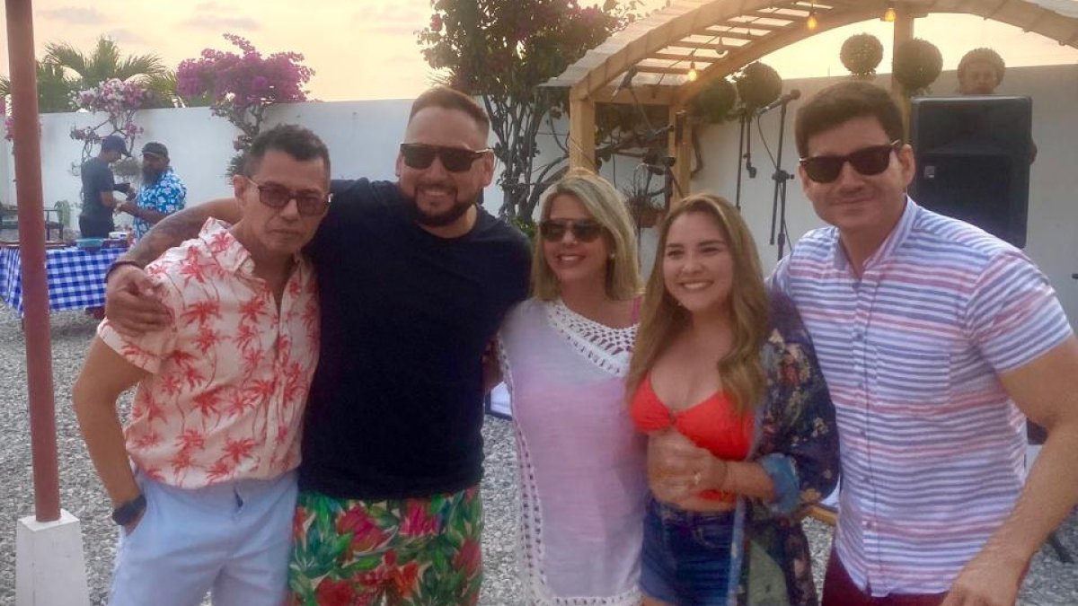 Junto a Jorge Luis Pérez, La Nena, Soledad Barberán e Isaac Delgado.