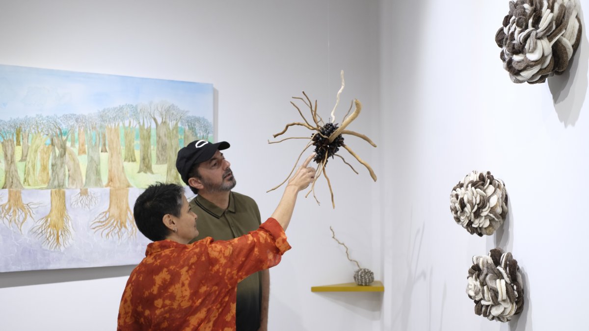 Obra. La exposición está expuesta en Casa del Barrio.