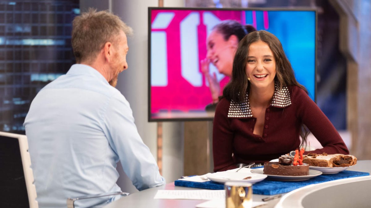 Pablo Motos y Victoria Federica de Marichalar en el programa 'El Hormiguero'', en Madrid, el lunes 9 de septiembre.