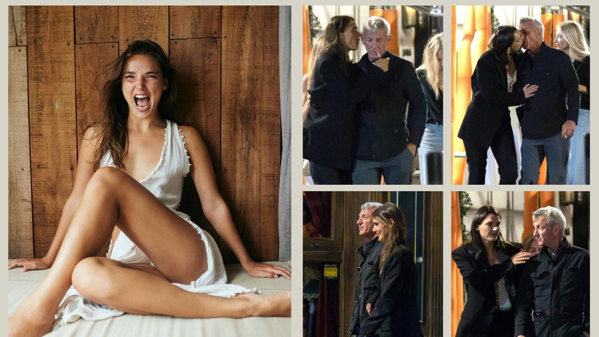 El actor fue visto en actitud cómplice con esta joven modelo.