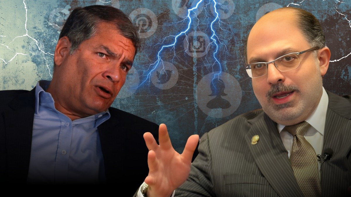 Disputa entre Correa y Kronfle se desarrolló en la red social X.