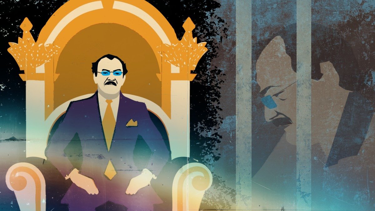 Ilustración de Carlos Pólit en dos escenarios.