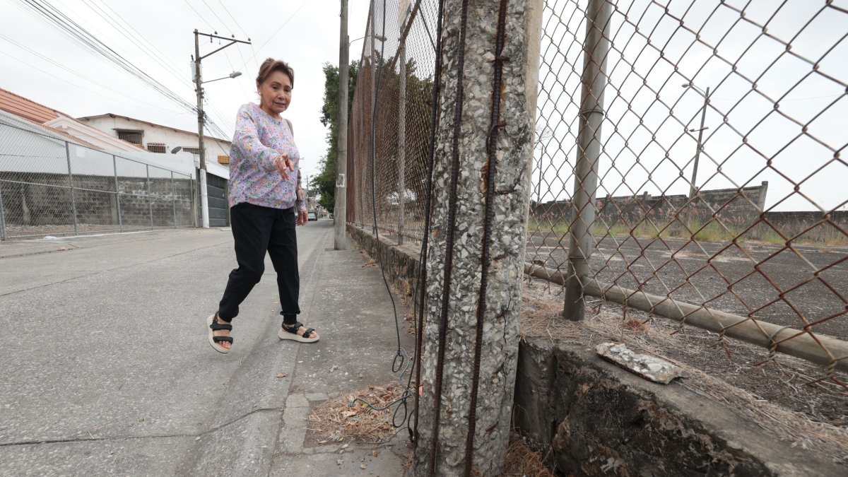 Reclamos. Los moradores piden que los postes sean reparados.