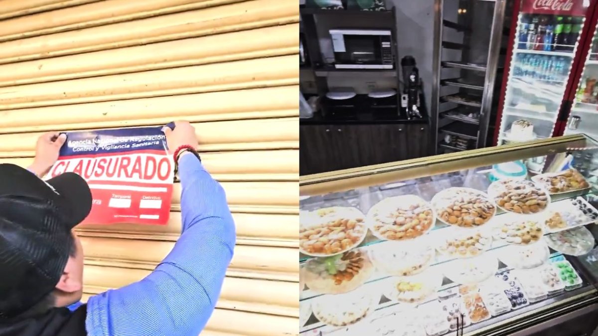 El local de tortas y bocaditos fue clausurado al hallar presencia de cucarachas y ratones.