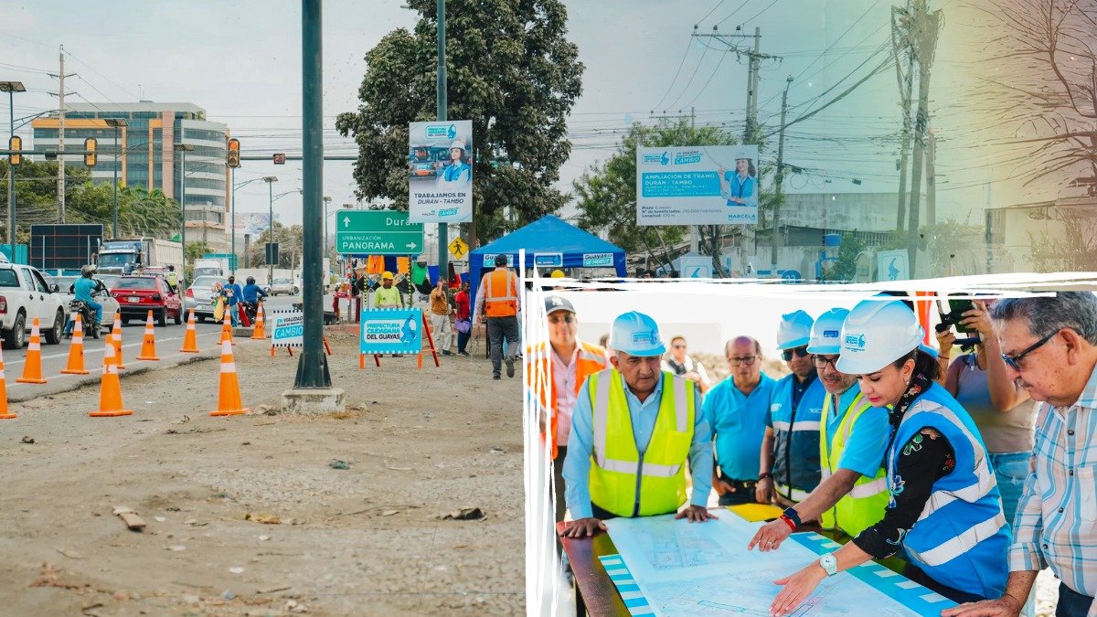 El Gobierno Provincial del Guayas ejecuta obras en el sector industrial del cantón Durán.
