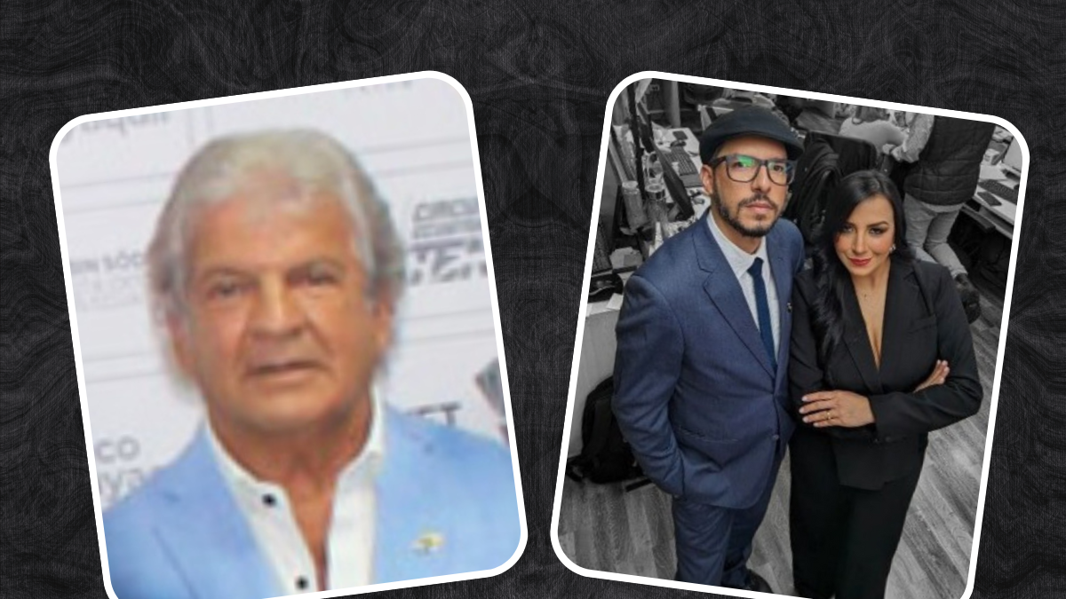 A la izquierda, Rubén Cherres; a la derecha, Anderson Boscán y su esposa Mónica Velásquez.