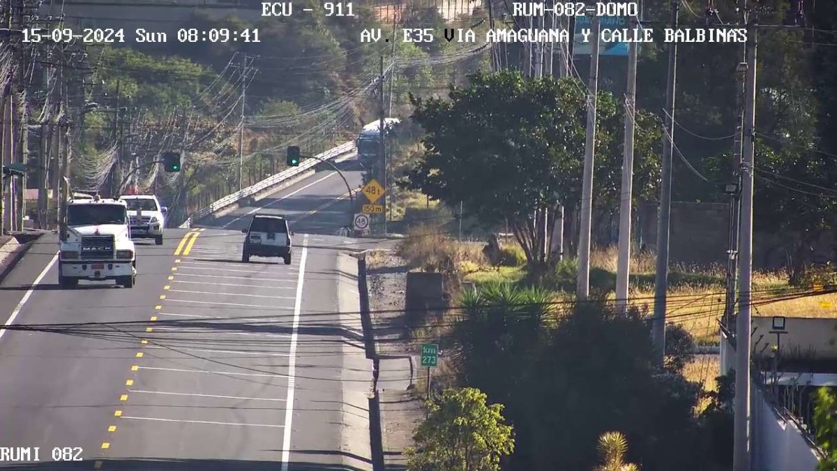 El siniestro de tránsito ocurrió en la vía Amaguaña la mañana de este 15 de septiembre de 2024.