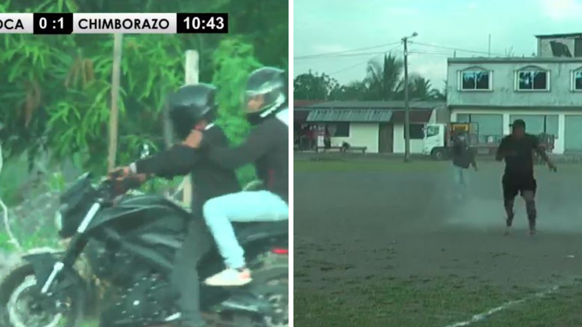 Momentos de horror vivieron los asistentes de un encuentro deportivo en El Coca Orellana. El crimen quedó grabado en imágenes.